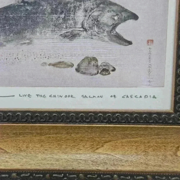 Salmon framed print - Picture 2 of 7